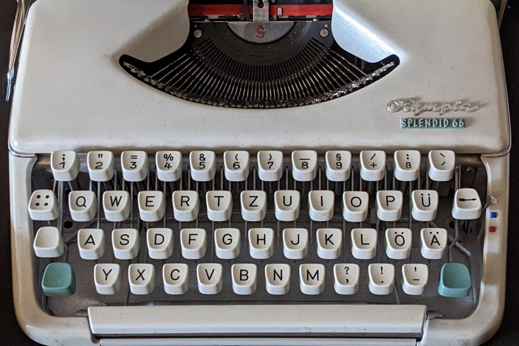 Nahaufnahme Schreibmaschine